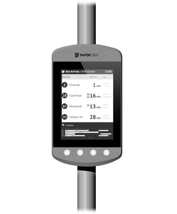 Papercast - Eigenständige Displays - 13 Zoll - Digital Signage-Lösung