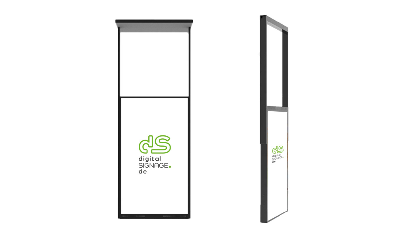 digitalSIGNAGE BT Signboard 55 4K High Brightness Doppelseitig D