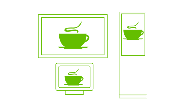 digitalSIGNAGE Software CMS Funktionsweise Displayarten