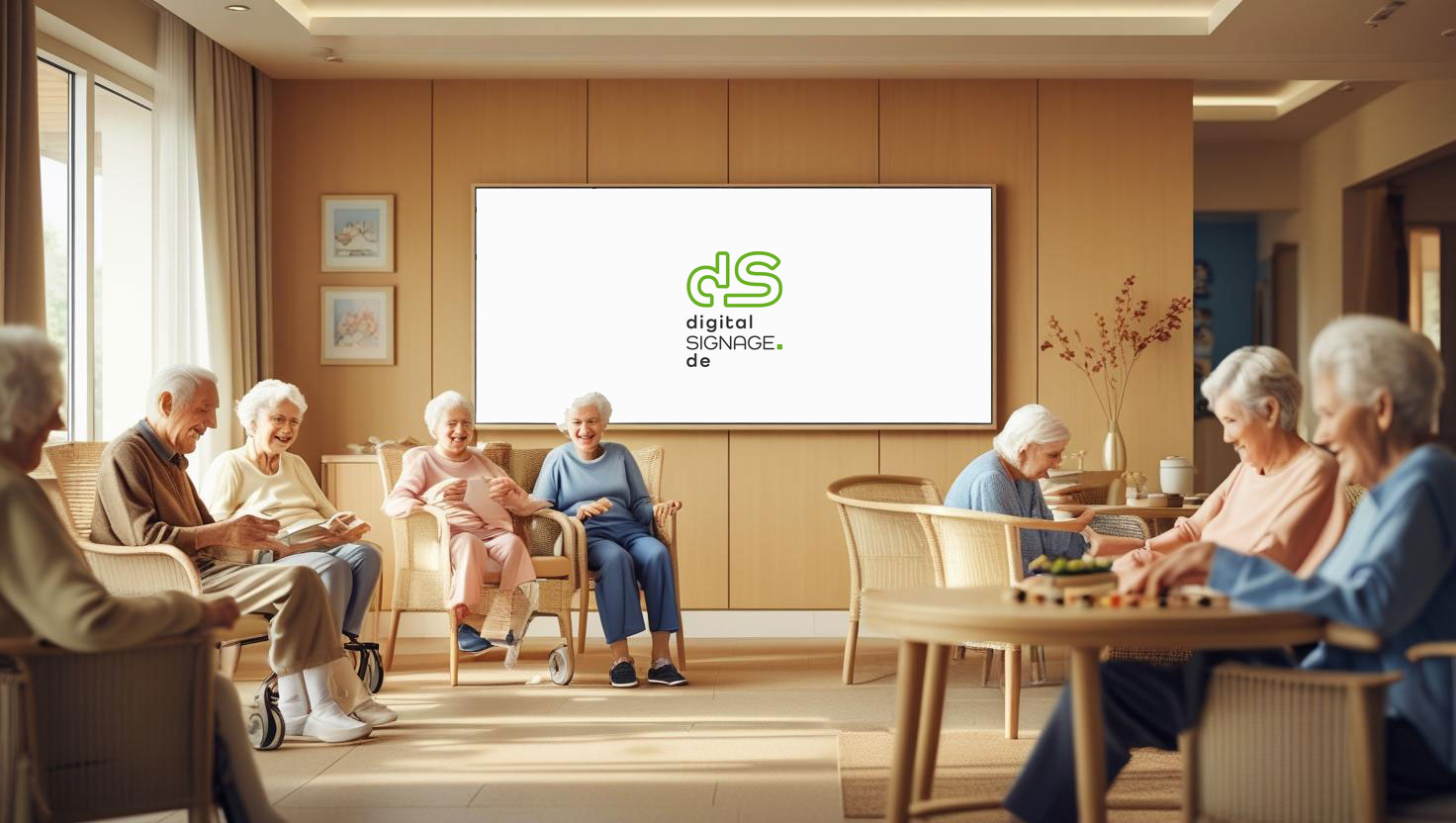 Digital Signage für Seniorenheime