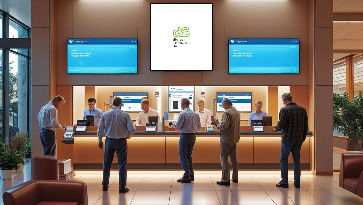 Digital Signage für Banken