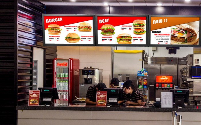 Digitale Menüboards: Digital Signage in der Gastronomie