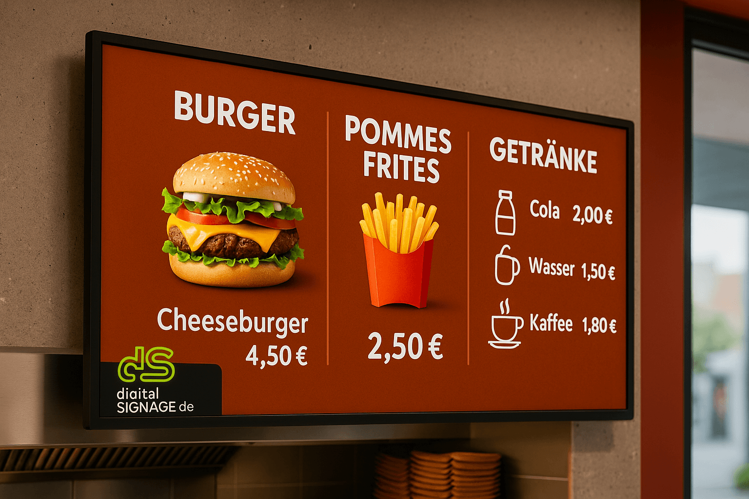 Digitale Preistafel